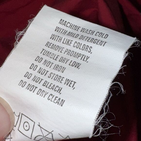 Vintage Columbia Nylon Pullover Hooded Jacket Men's Size Large Red Big Pocket - Picture 10 of 12